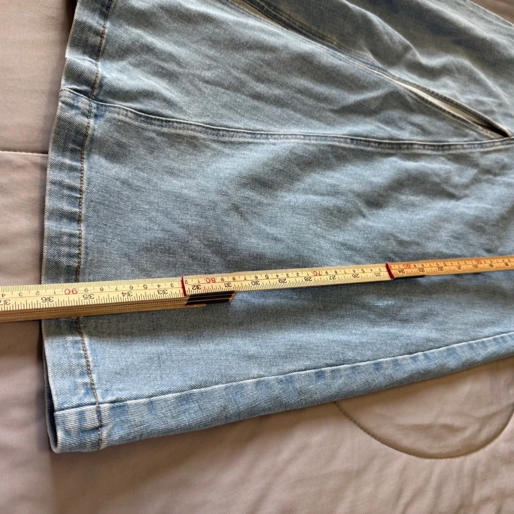 Banana Republic Denim Maxi Skirt Womens 4 Blue Excellent Flared High Rise Boho